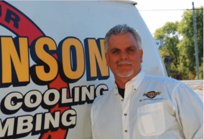 Anthony Johnson, owner of A. Johnson Plumbing and Heating, Inc.